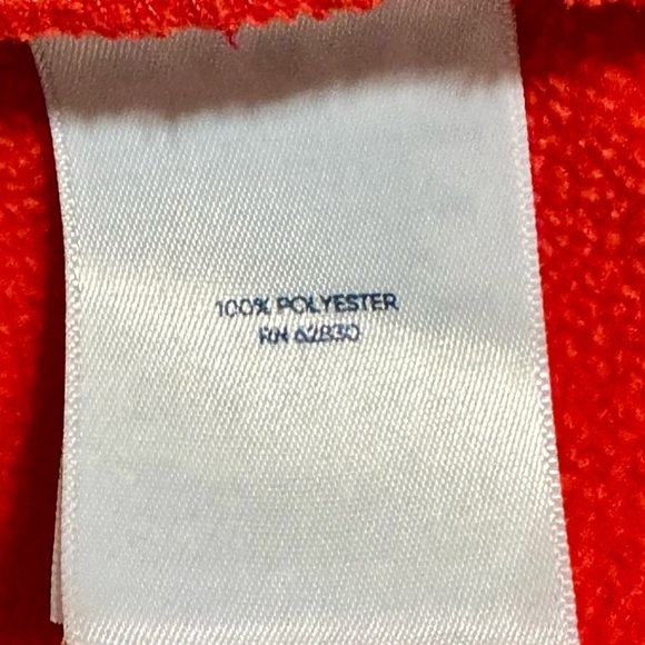 LANDS’ END Breathable Grid Fleece Full-Zip Orange Blue Jacket Size Medium - Picture 12 of 12